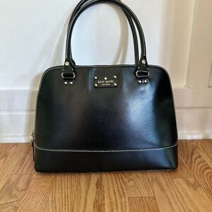 Kate Spade Black Satchel with Dome Shape